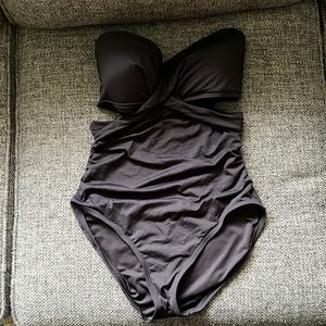 LOFT one piece swimsuit with side cutouts. Size small. Worn once.